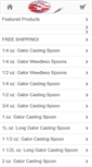 Mobile Screenshot of gatorlures.com